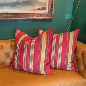 Pottery Barn Parkston Striped pillowcases (2) NWOT